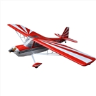 红色固定翼轻木模型飞机 DECATHLON 96