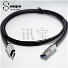 USB3.0A公转USBtype-c铝合金外壳数据线